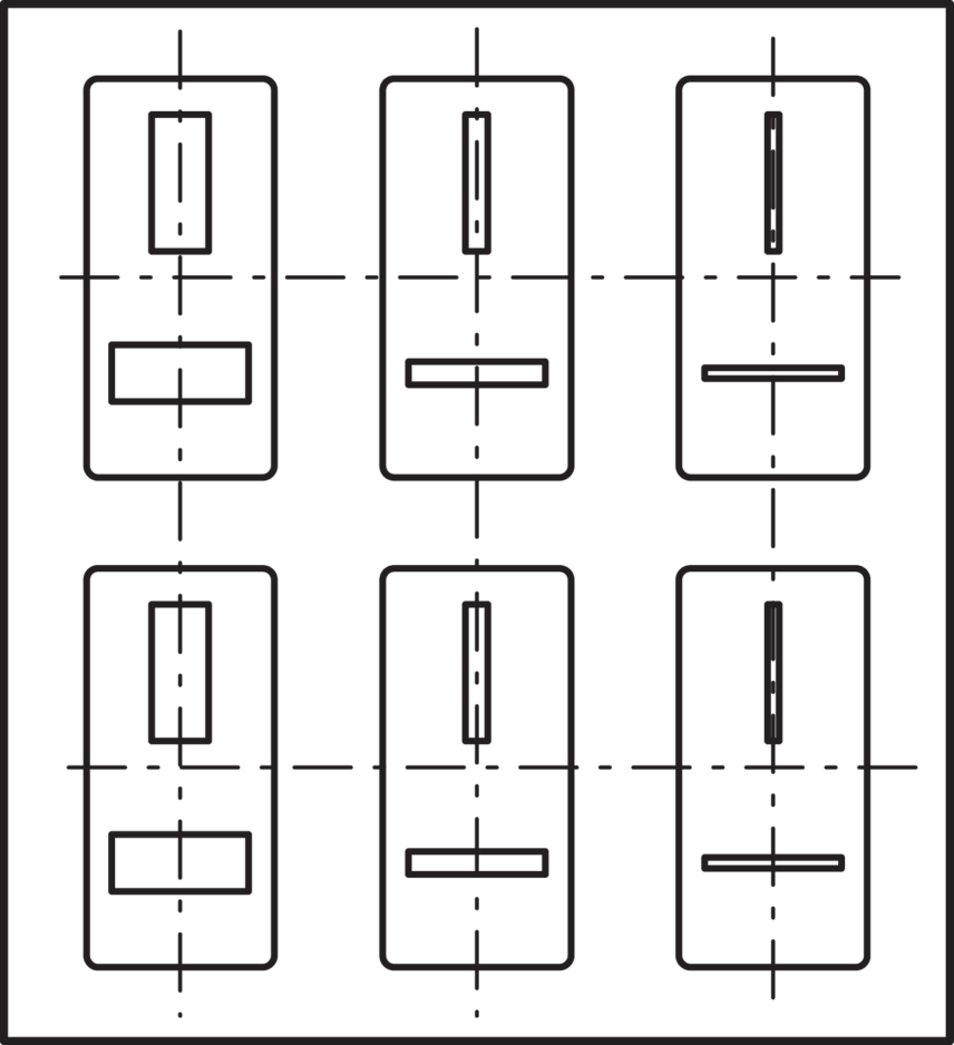 BL-260-SK     SCHLITZBLENDENKARTE