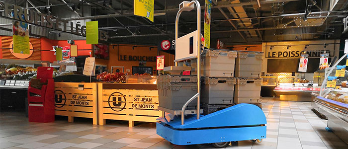 Le robot mobile SUitee Cobotics équipé des scrutateurs SICK