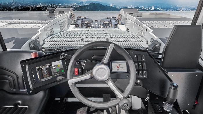 When a CHARGER 380 scoops up the nose wheel of an airplane, the TAPS system determines the landing gear geometry. With this information and its built-in database.