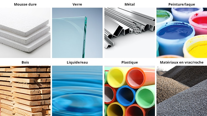 Types de matériaux détectés par les ultrasons