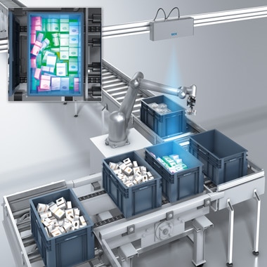Image of robot tote picking
