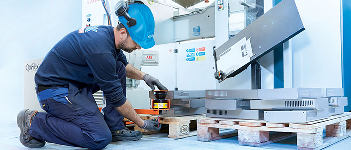 Installation d'un scrutateur laser de sécurité