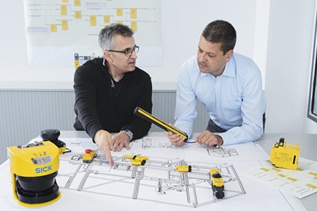 Aide et entraide sur ce projet entre SICK et ses collaborateurs 