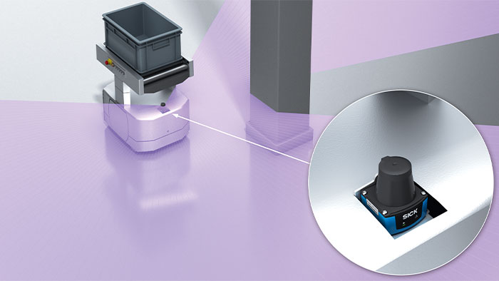 Dank ihrer Fähigkeit, ihre Umgebung zu erfassen, können AMR-Roboter den kürzesten Weg wählen und feststehende und bewegliche Hindernisse umfahren. 