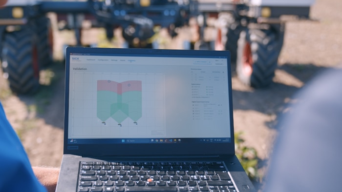 Laptop used in the field for monitoring and analyzing operational data