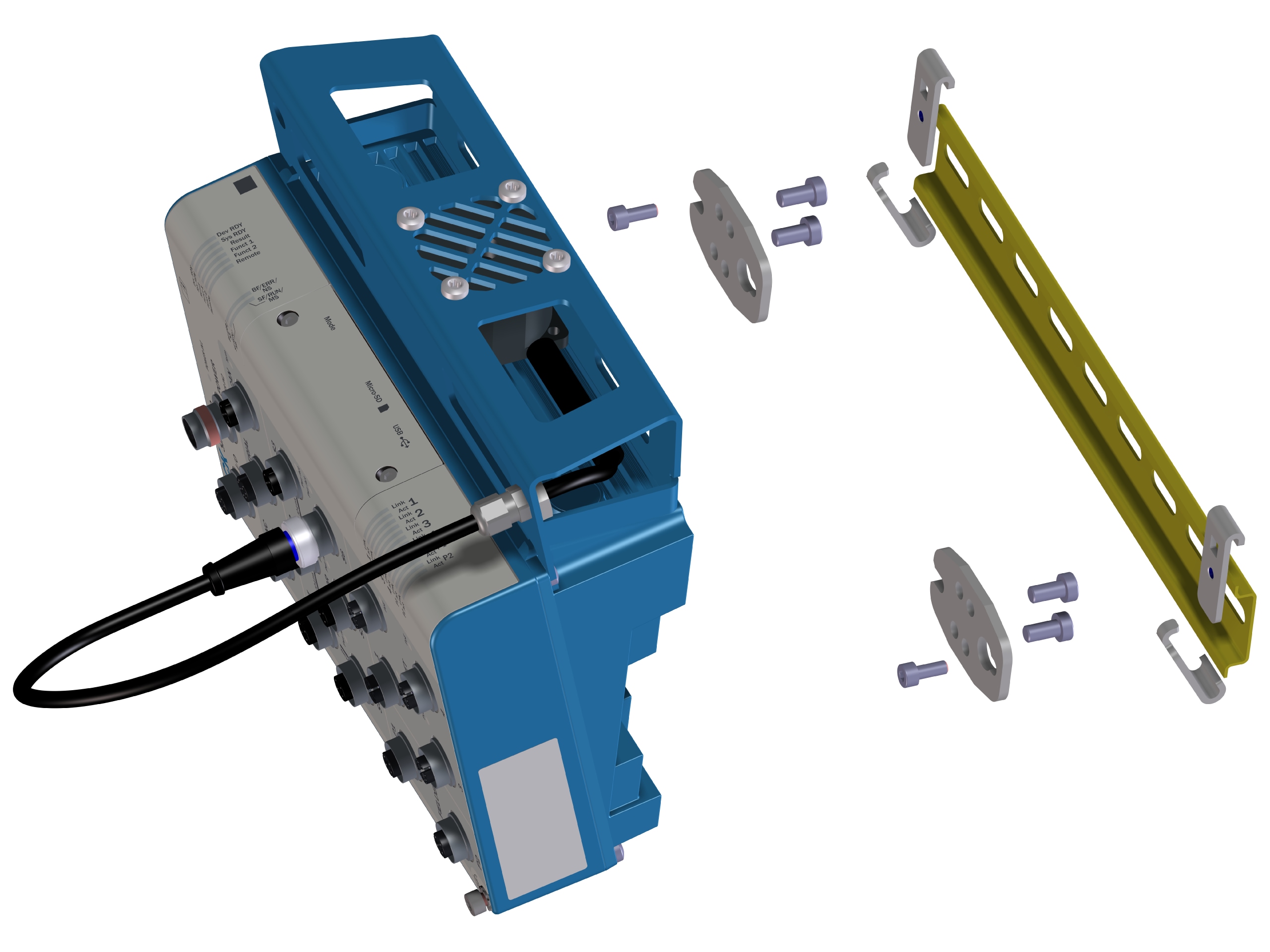Mounting kit for mounting rail