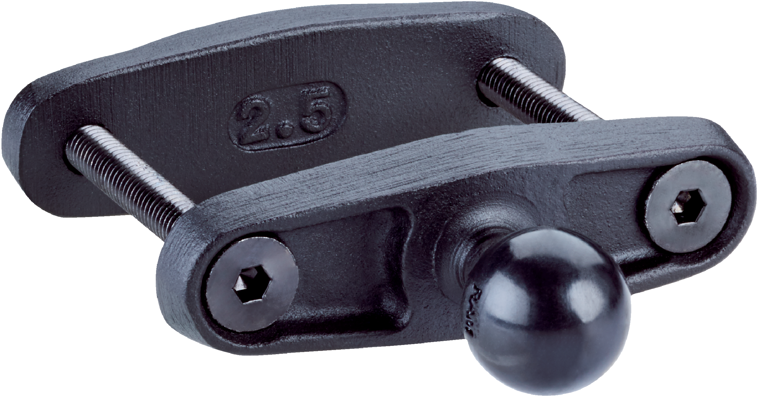 2.5" post clamp, 3" bolt (1" Ball)