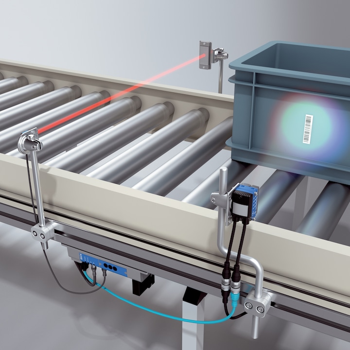 Automatic container identification using image-based code readers
