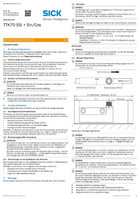 Absolut-Linear-Encoder TTK70 mit SSI-Schnittstelle